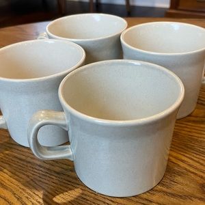 Wedgewood Greystone Vintage Mugs. 4pc. Made in England. Grey. Classic.